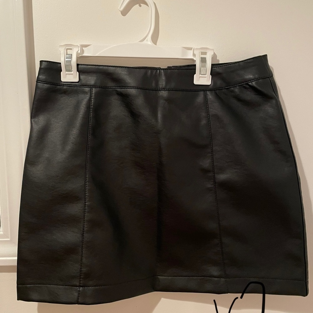 Faux Leather black skirt NEW
